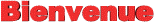Gif animé bienvenue rouge